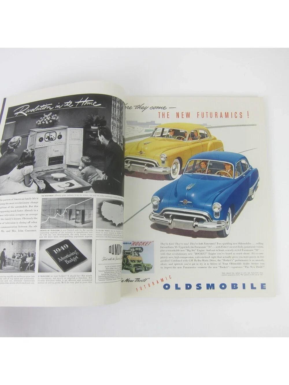Vintage FORTUNE Magazine February 1949 George Giusti Cover Cadillac Oldsmobile